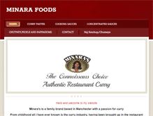 Tablet Screenshot of minarafoods.co.uk